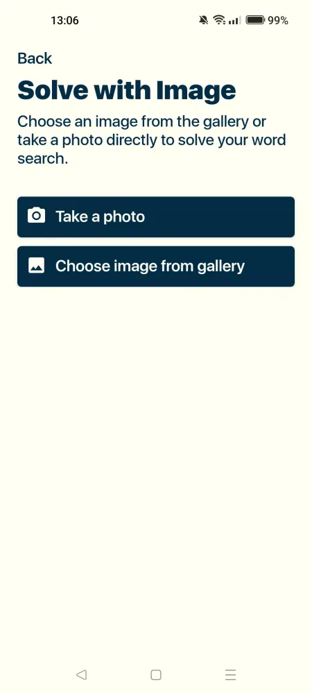 Capturas de tela do Solve Word Search With Photo