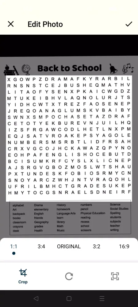 Capturas de tela do Solve Word Search With Photo