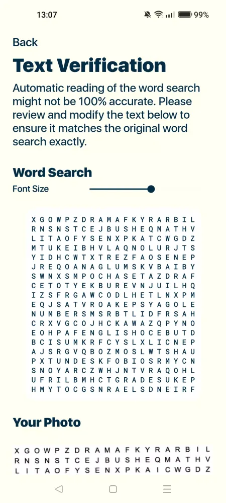 Capturas de tela do Solve Word Search With Photo