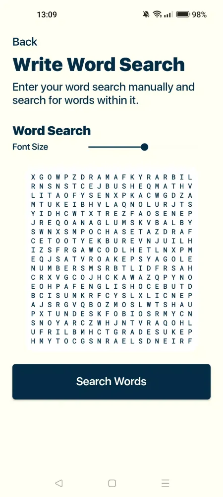 Capturas de tela do Solve Word Search With Photo
