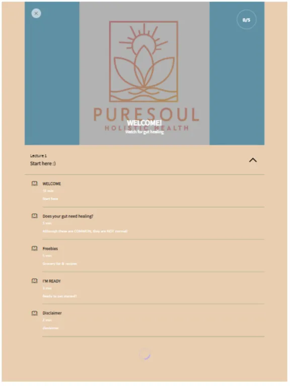 PureSoul Holistic Health iPad 应用截图