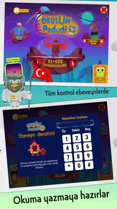 Okulum Pedudi, Eğitici Oyunlar应用截图