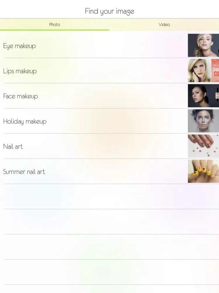 Makeup and nail art iPad  Screenshots