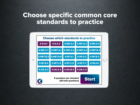 Tangkapan layar 4th Grade Math Practice iPad 