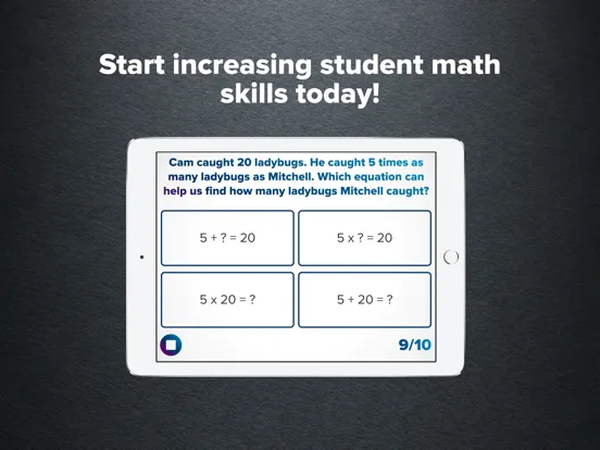 Tangkapan layar 4th Grade Math Practice iPad 