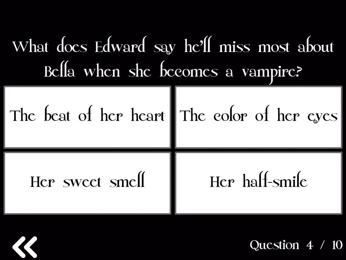 Captures d'écran de Ultimate Trivia for Twilight iPad 