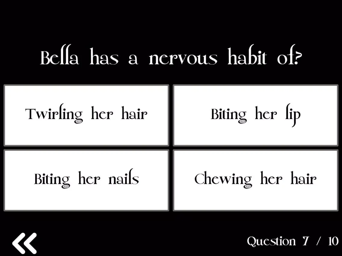 Captures d'écran de Ultimate Trivia for Twilight iPad 