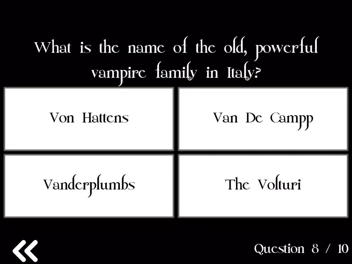 Captures d'écran de Ultimate Trivia for Twilight iPad 