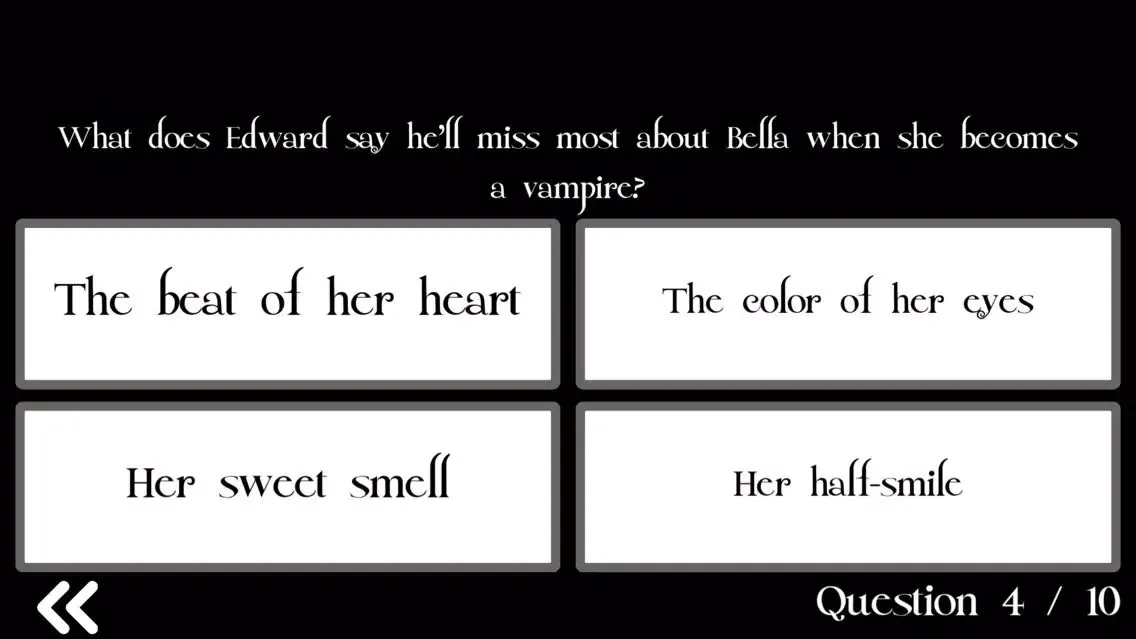 Captures d'écran de Ultimate Trivia for Twilight