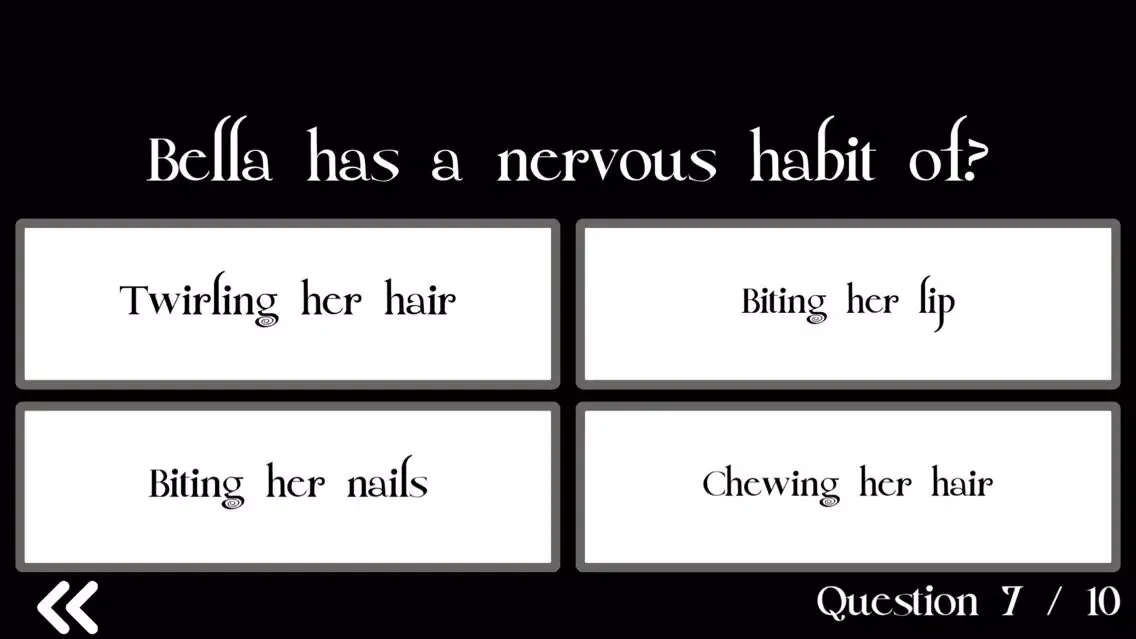 Captures d'écran de Ultimate Trivia for Twilight