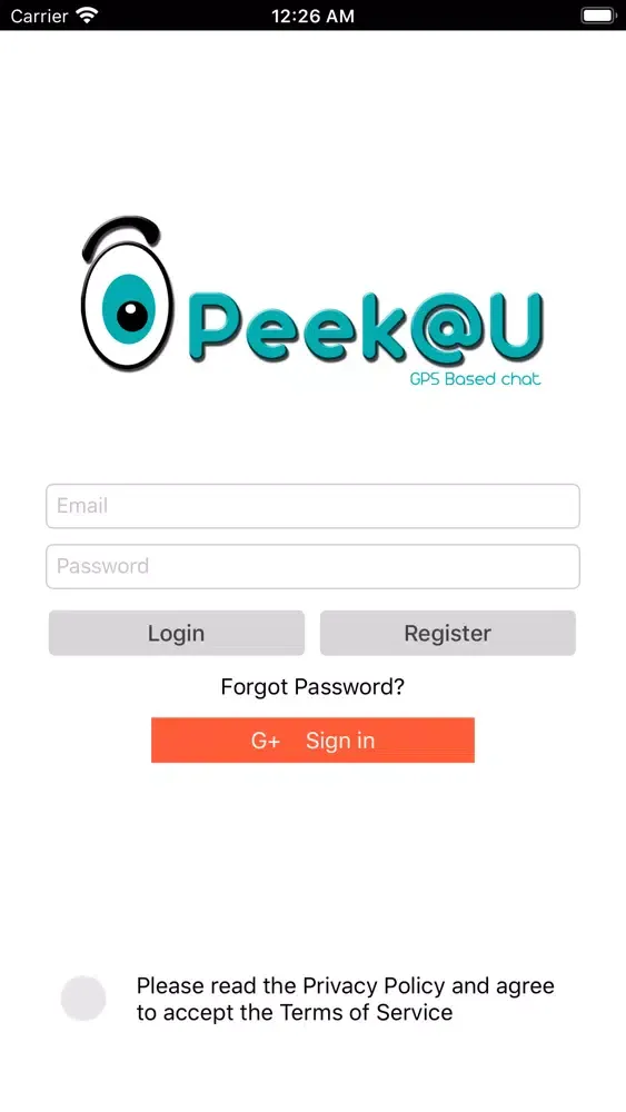 Peek@U GPS Chat应用截图