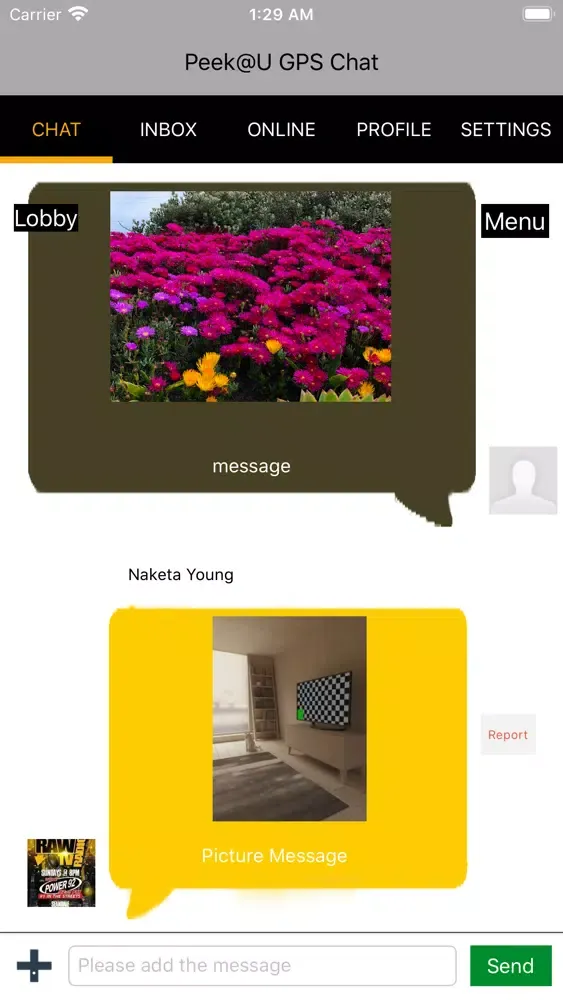 Peek@U GPS Chat应用截图