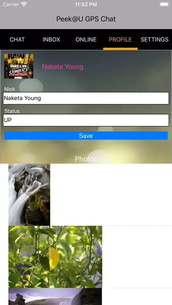 Peek@U GPS Chat应用截图