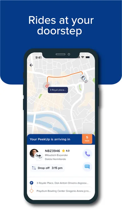 PeekUp: Easy Comfortable Rides Screenshots