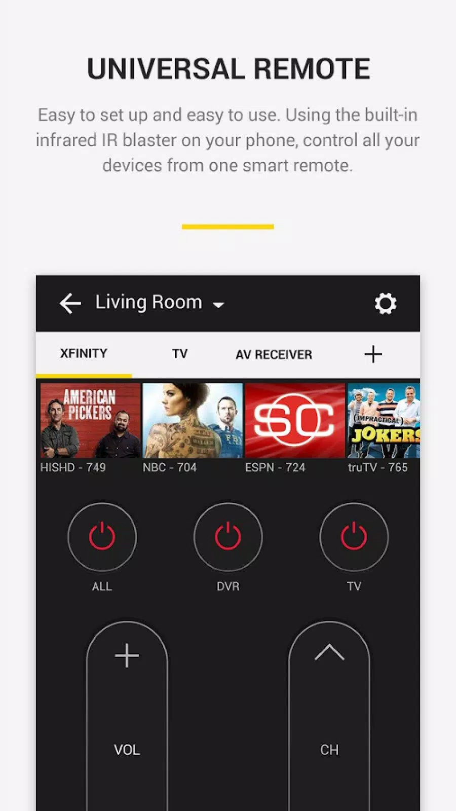 Peel Remote Screenshots