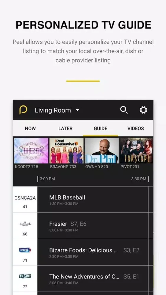 Peel Remote for Samsung TV Screenshots