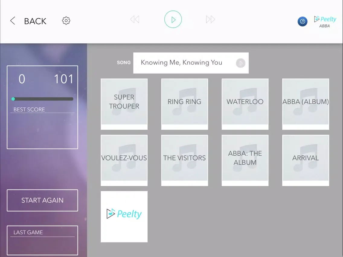 Peelty - Abba Edition iPad  স্ক্রিনশট