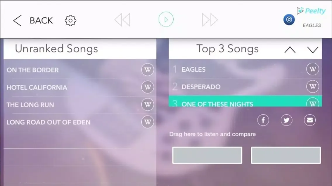 Peelty - Eagles Edition應用截圖