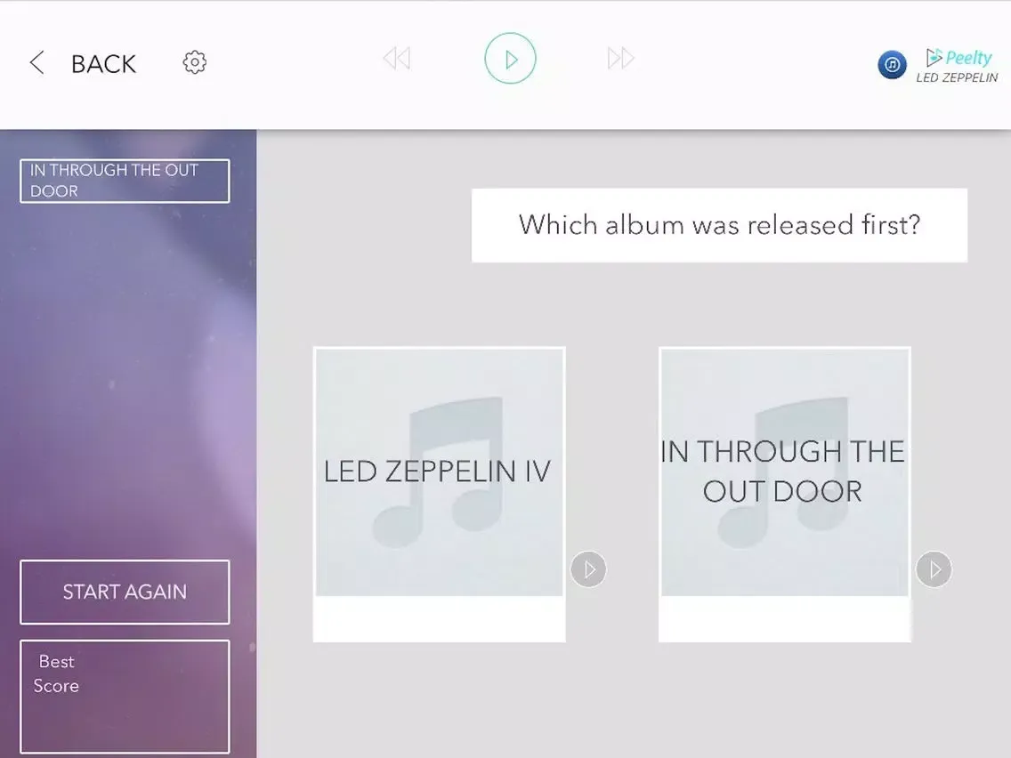 Captures d'écran de Peelty - Led Zeppelin Edition iPad 