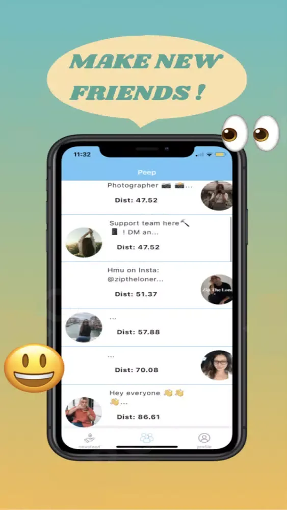 Zrzuty ekranu PeepX - Meet People Nearby