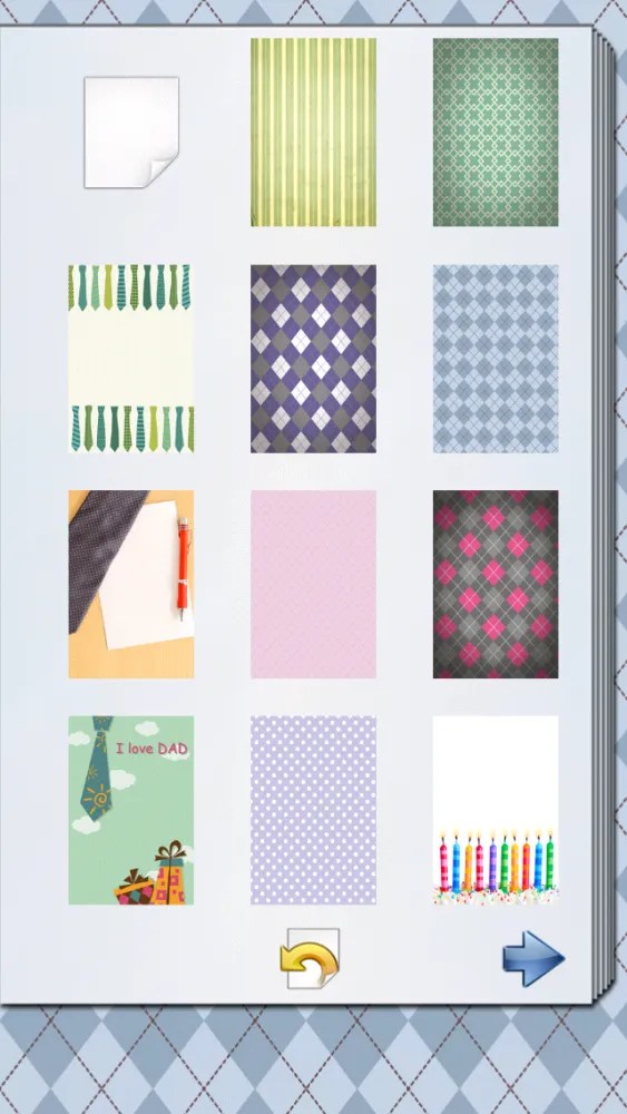 Capturas de tela do Fathers Day Card Creator