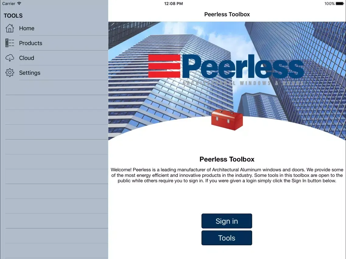 Peerless Toolbox iPad  স্ক্রিনশট
