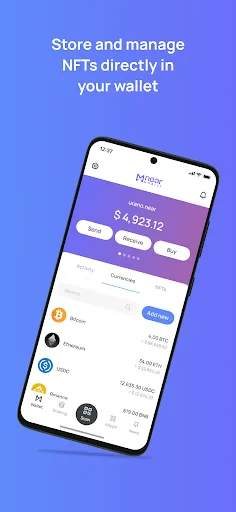 Capturas de tela do NEAR Mobile - Crypto Wallet