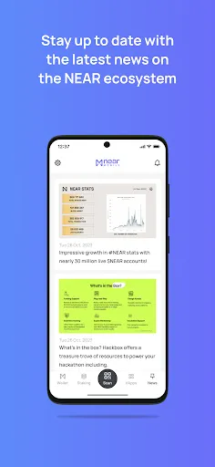 Capturas de tela do NEAR Mobile - Crypto Wallet