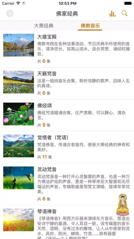 Ảnh chụp màn hình của 佛经佛音 - 佛经诵读 天籁梵音