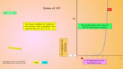 Tangkapan skrin Exponents Animation