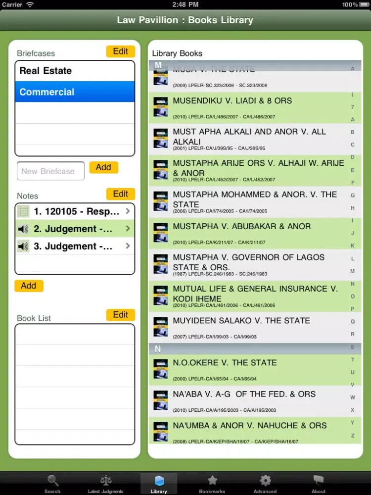 Screenshot di LawPavilion Plus iPad 