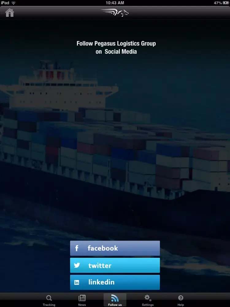 Zrzuty ekranu Pegasus Logistics Group iPad 
