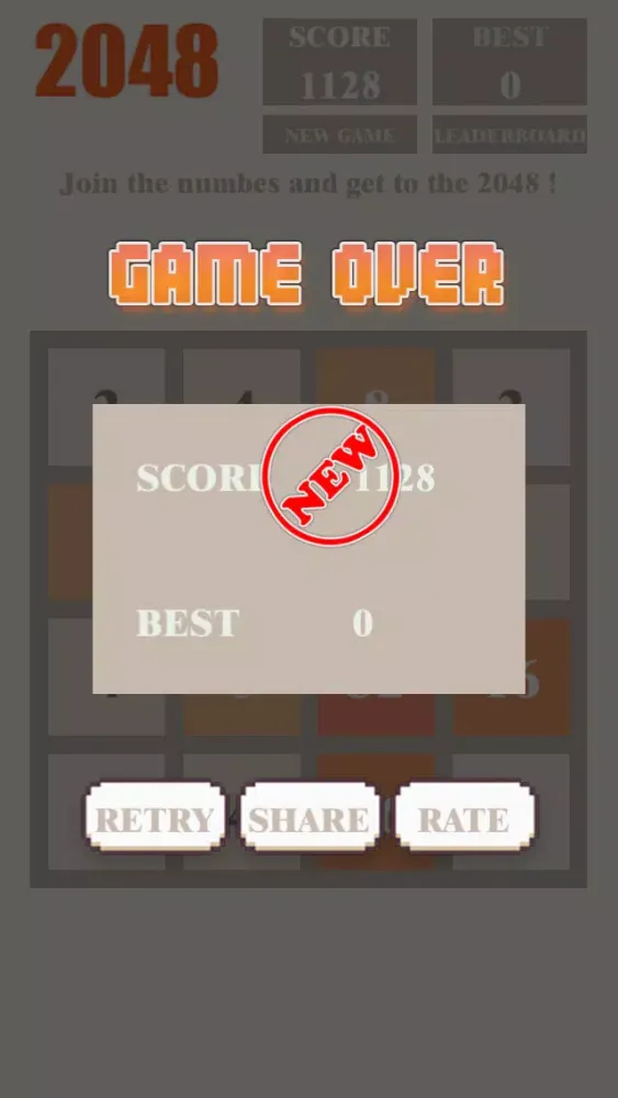 2048 MINI PUZZLE GAME Screenshots