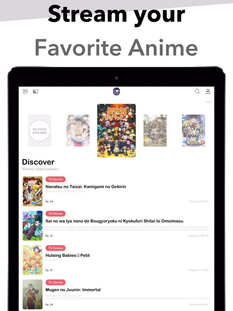Watch Anime, Best Online Manga iPad  Screenshots