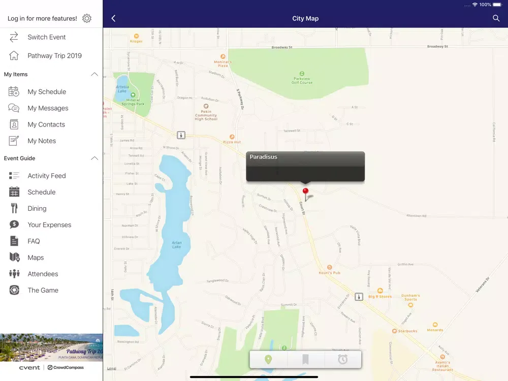 Ảnh chụp màn hình của Pekin Insurance Events iPad 