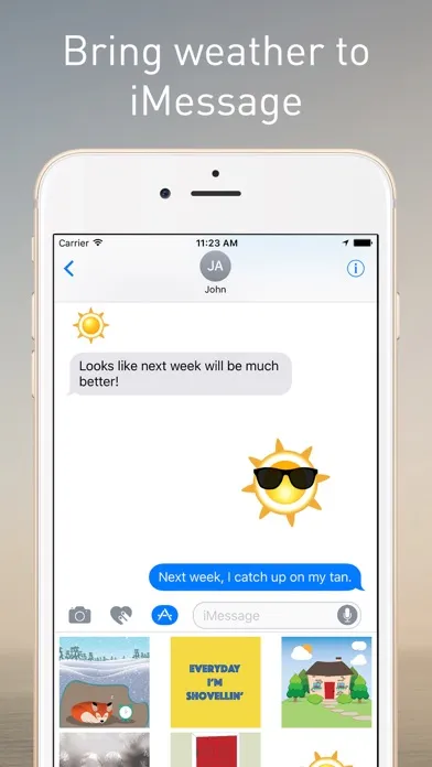 صور The Weather Network Stickers for iMessage