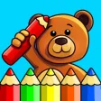 Colouring game kids toddlers