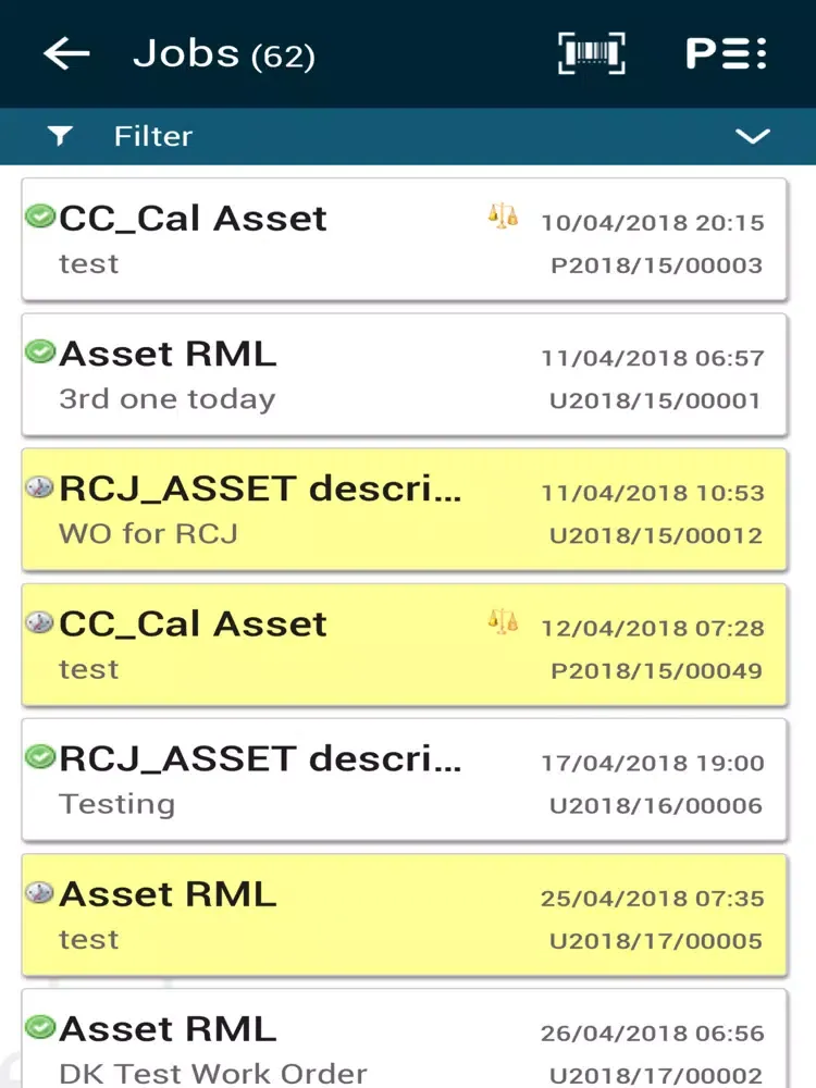 ภาพหน้าจอของ PEMAC Assets Mobile (3.5) iPad 