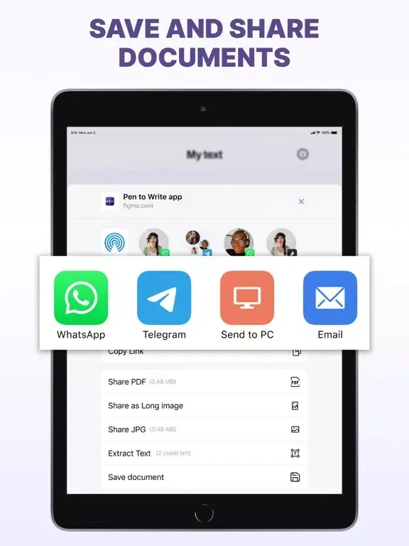 Tangkapan skrin Handwriting OCR : Text Editor iPad 
