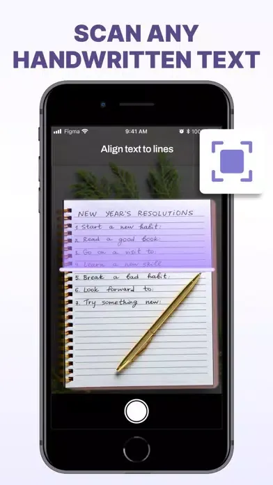 Tangkapan skrin Handwriting OCR : Text Editor