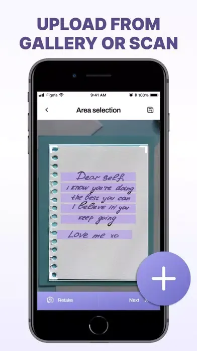 Tangkapan skrin Handwriting OCR : Text Editor