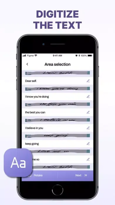 Tangkapan skrin Handwriting OCR : Text Editor