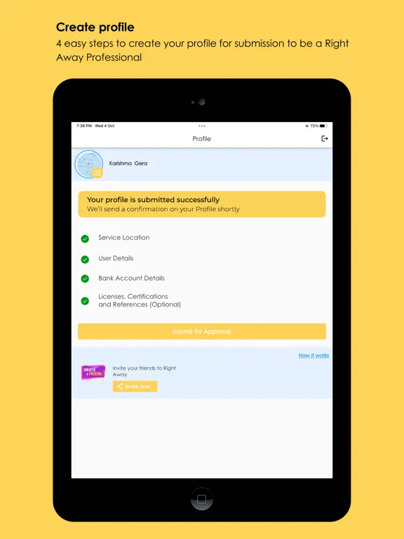 Capturas de tela do Right-Away! Tasker iPad 