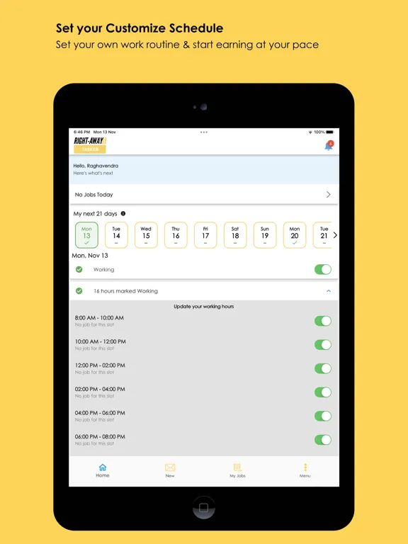 Capturas de tela do Right-Away! Tasker iPad 