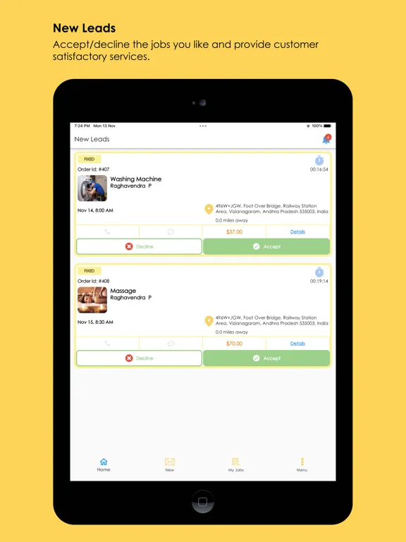 Capturas de tela do Right-Away! Tasker iPad 
