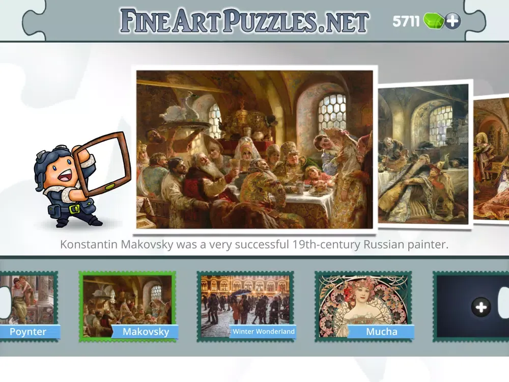 Ảnh chụp màn hình của Fine Art Puzzles iPad 