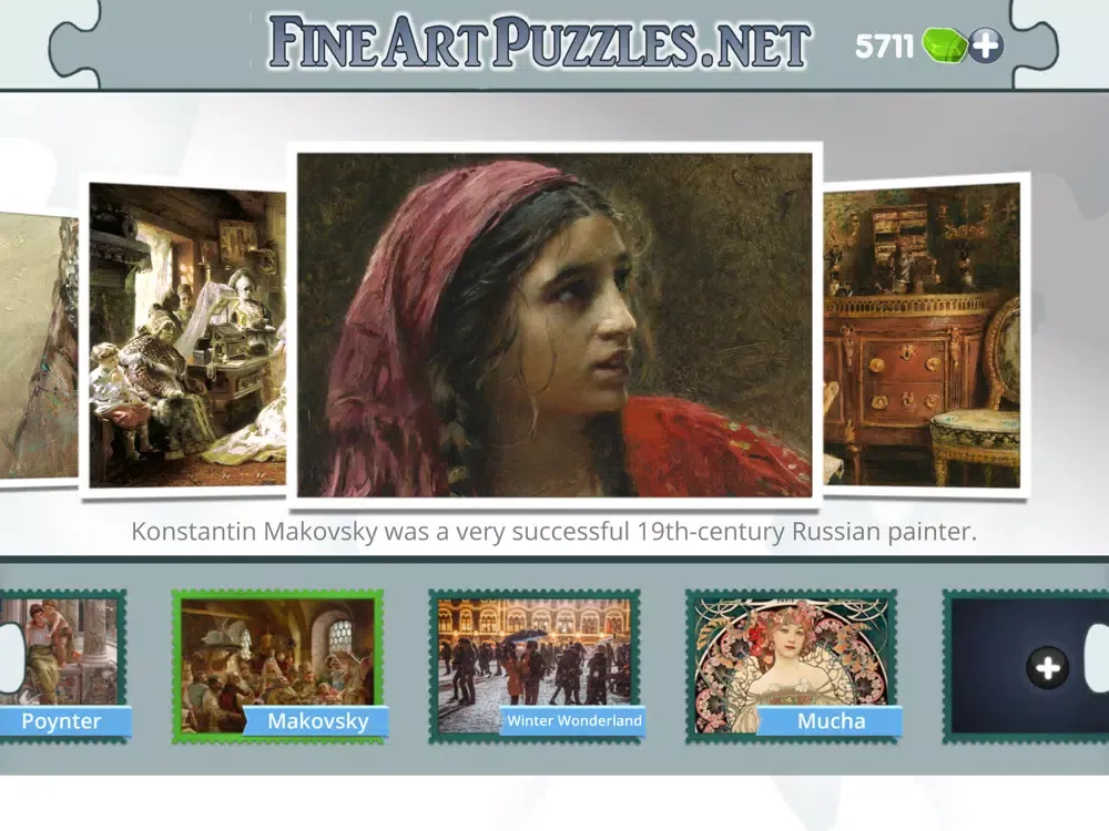 Ảnh chụp màn hình của Fine Art Puzzles iPad 