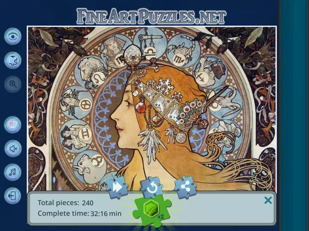 Ảnh chụp màn hình của Fine Art Puzzles iPad 