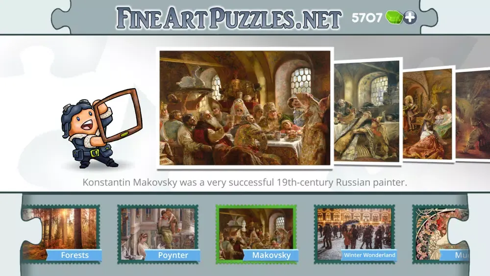 Ảnh chụp màn hình của Fine Art Puzzles