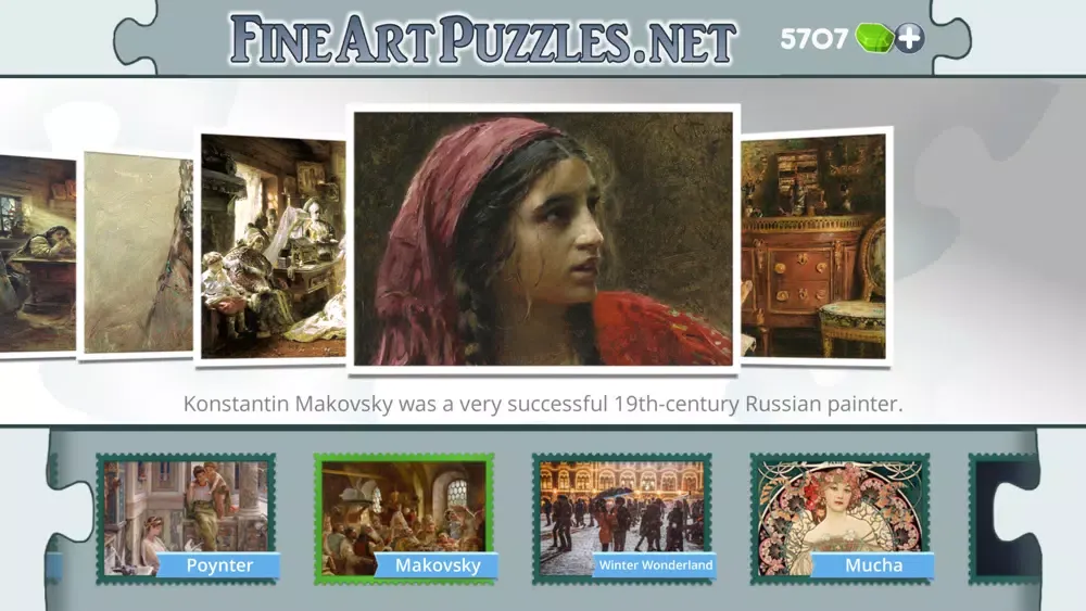 Ảnh chụp màn hình của Fine Art Puzzles